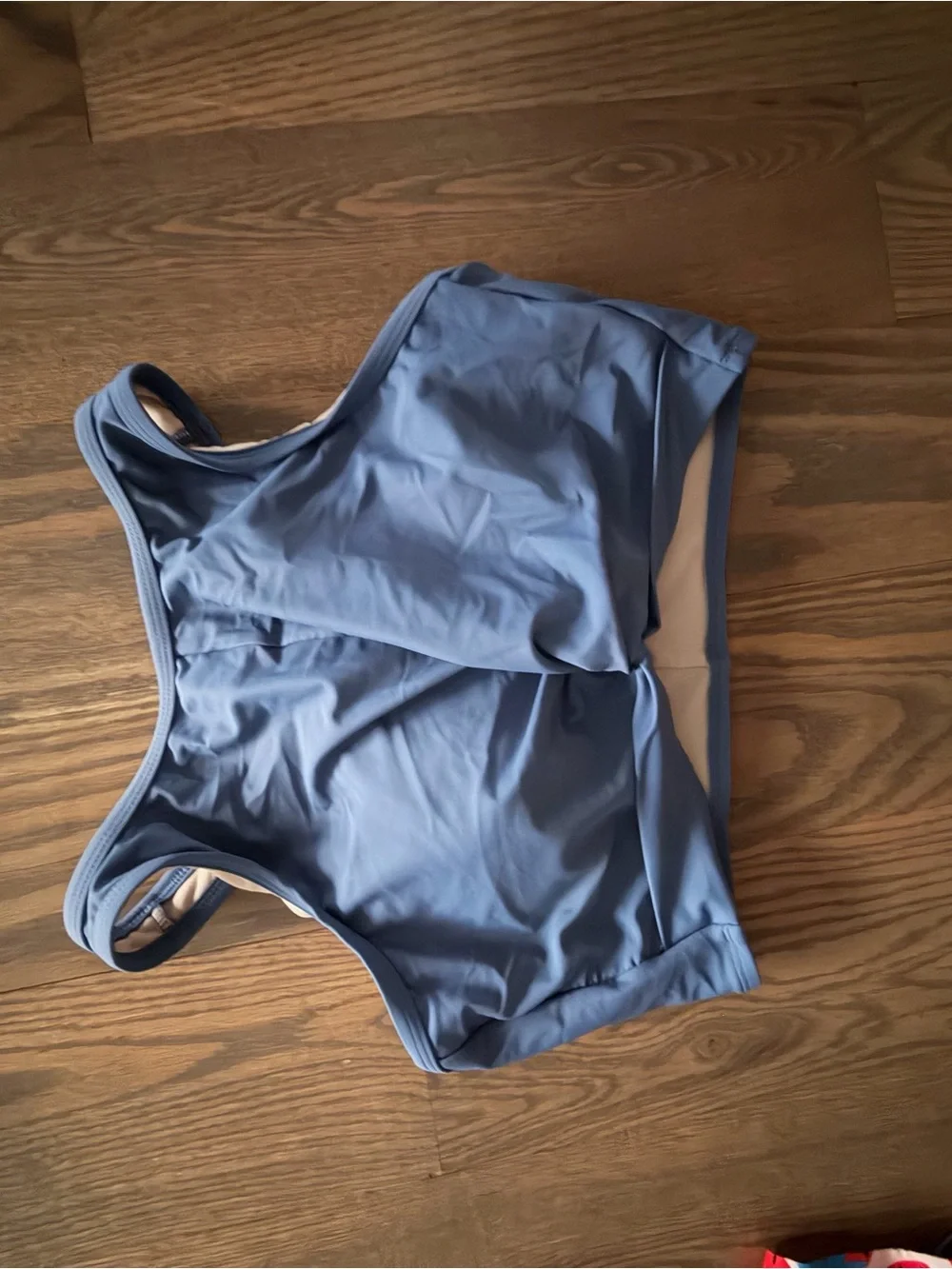 Kona Sol Dusty Blue High-Neck One-Piece Swimsuit